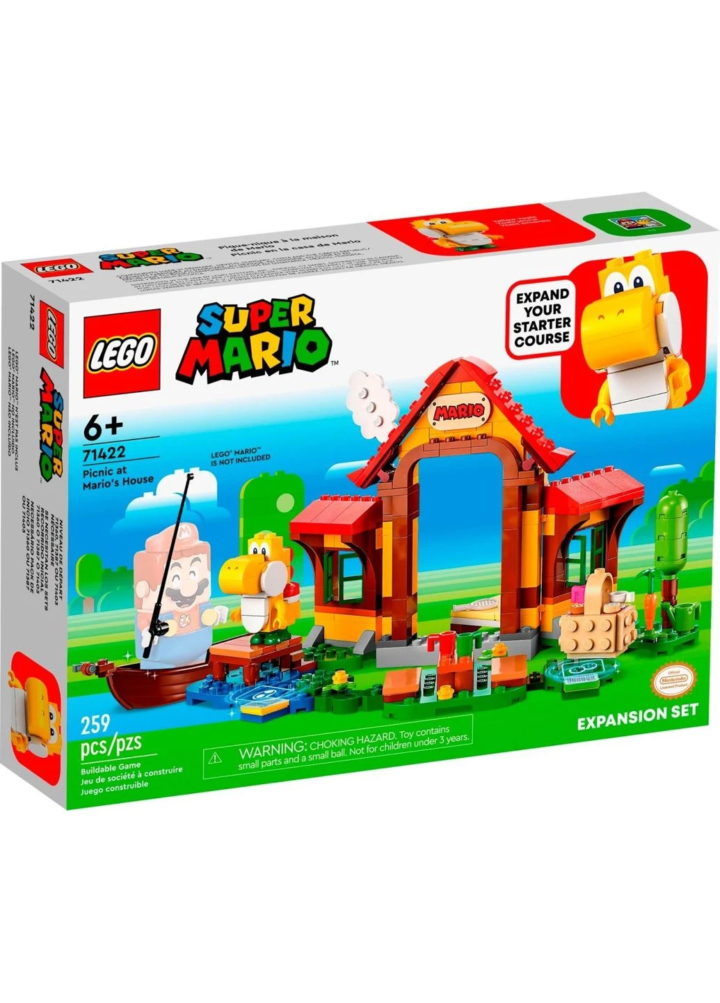 Конструктор Super Mario Пікнік у будинку Маріо. Додатковий набір (71422) [90410] Lego (400895330)