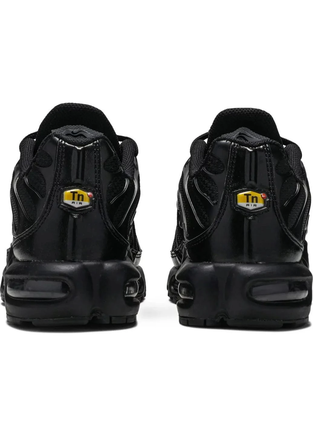 Черные демисезонные кроссовки nike air max plus triple black 604133-050 найк аир макс тн No Brand