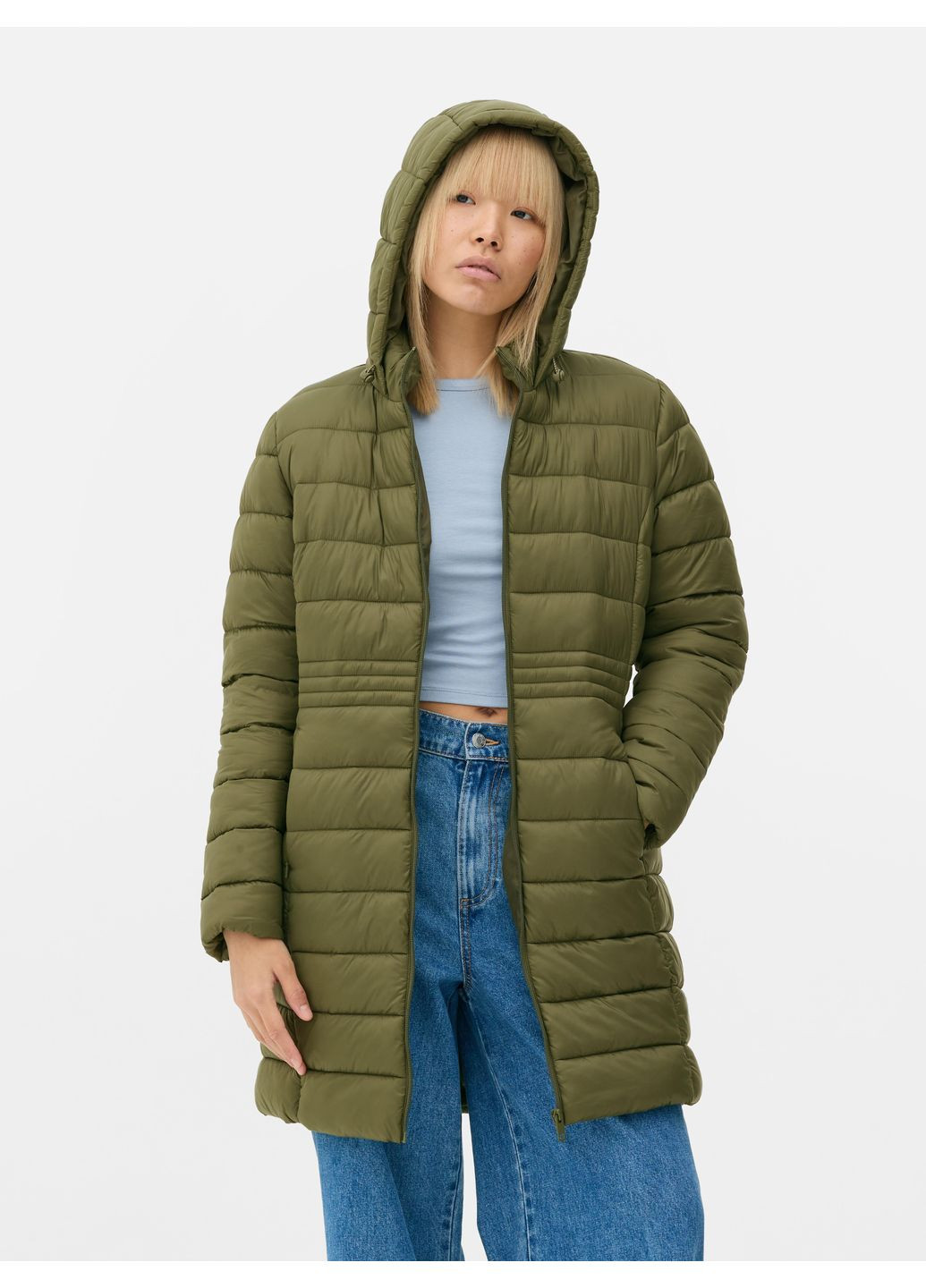 Оливкова куртка демісезон,темно-оливковий, Primark