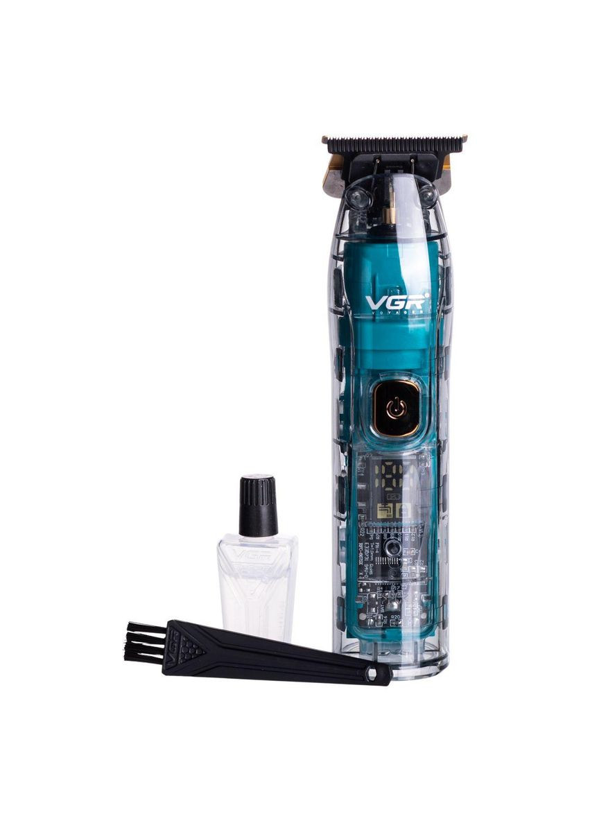 Тример для стрижки акумуляторний з 4 насадками Зелений V-961 VGR (370140790)