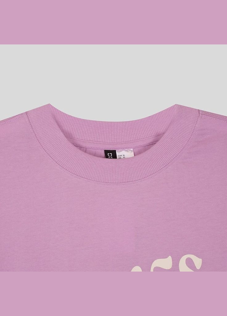 Бузковий світшот H&M напис (263204615)