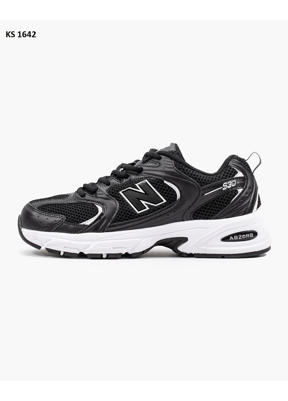 КРОССОВКИ ЖЕНСКИЕ NEW BALANCE 530 BLACK WHITE ABZORB НЬЮ БЕЛАНС 530 No Brand чёрные демисезоны (368870396)