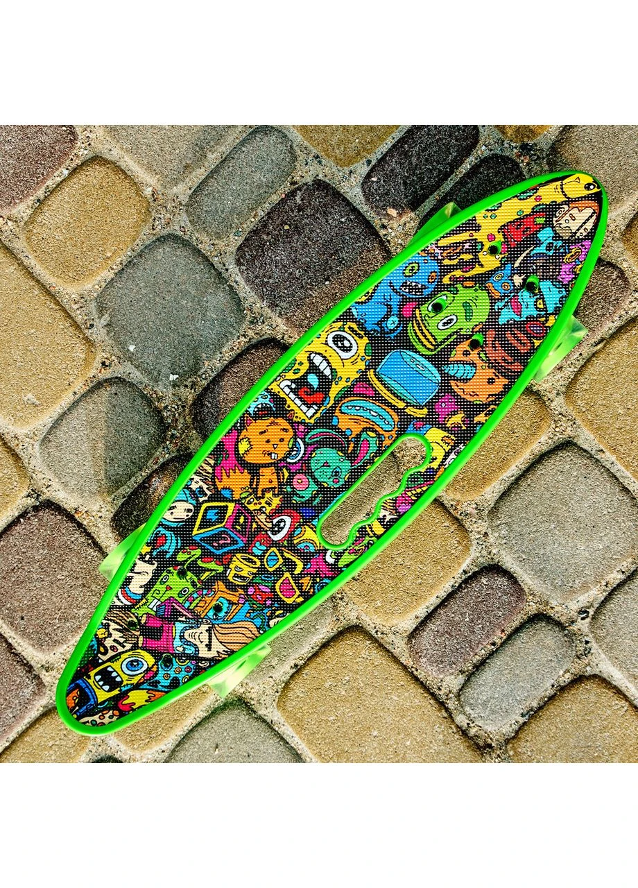 Скейт Пенні борд Skate зі світними колесами,алюмінієва підвіска не ковзна поверхня Penny (400741865)