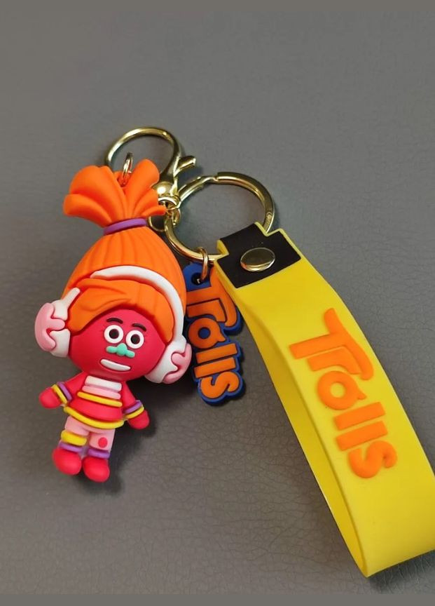 Тролли брелок Troli DJ Звуки детский брелок на рюкзак, ключи 7,5 см Shantou (304547738)