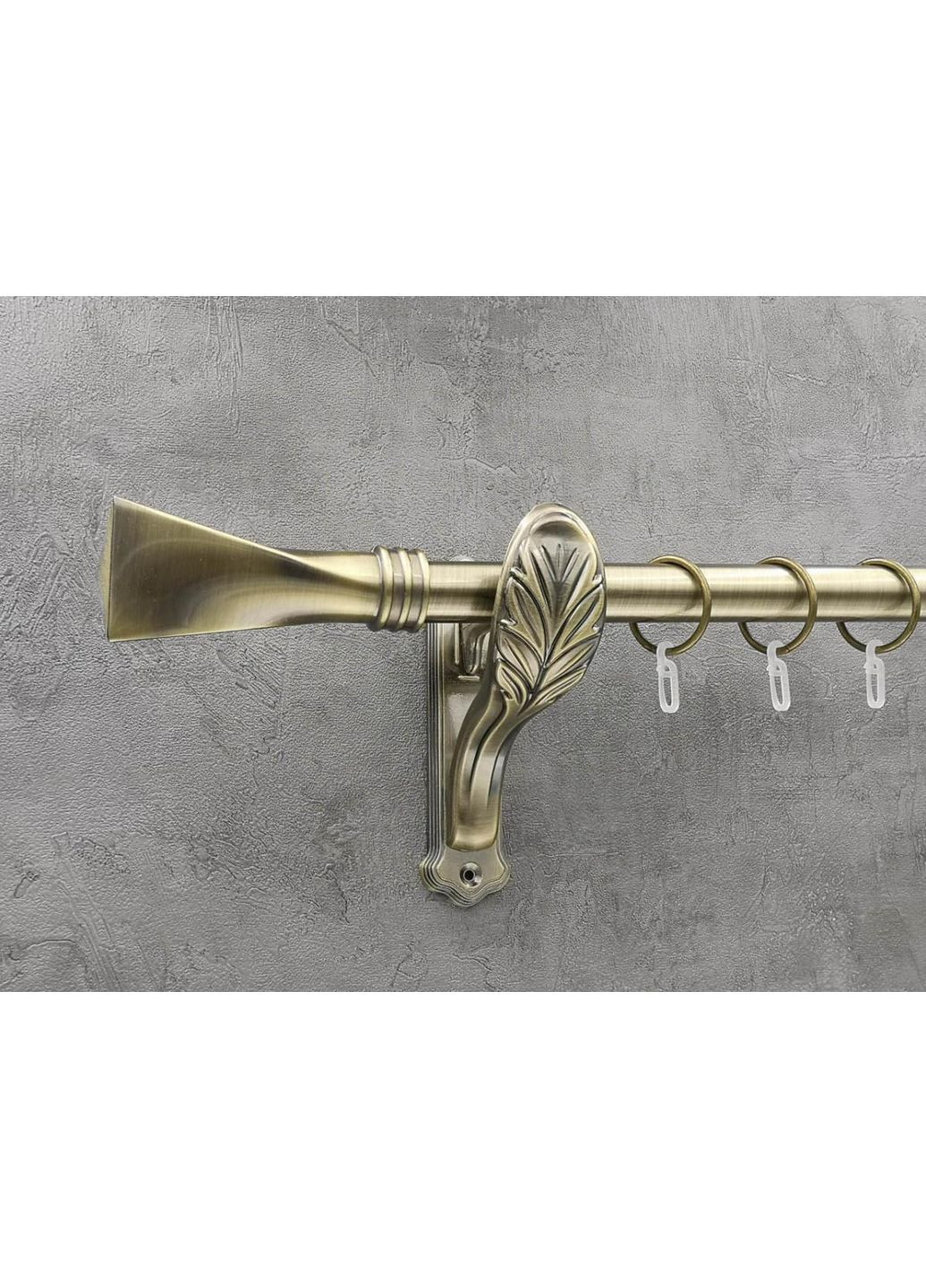 Карниз Свінг гладка штанга одинарний ретро 25 мм 200 см Антик Quadrum (352778331)