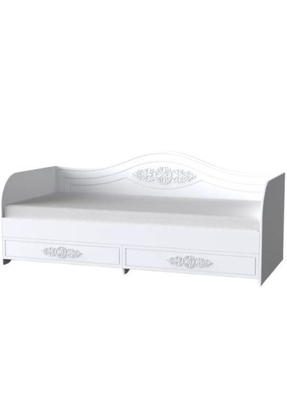 Тахта 800*1900 "Анжелика" Нимфея Альба/Белый супермат (301070201) Art In Head (337309332)