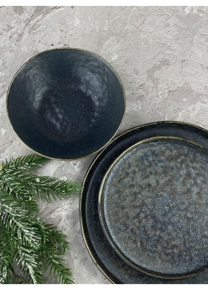 Тарілка Космос JM-1535-B 21 см сіра Olens (349221685)