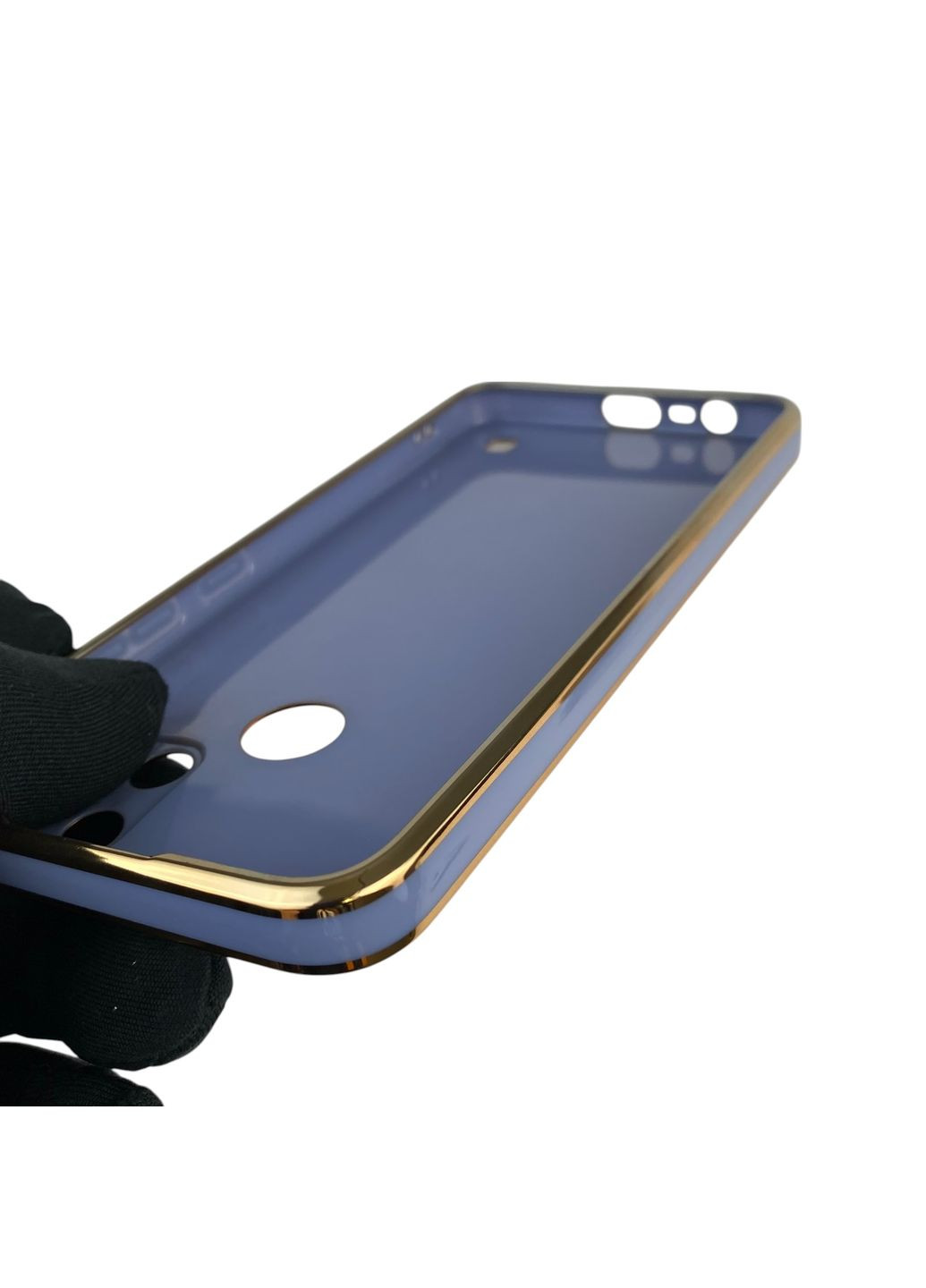 Чехол для C25Y с защитой камеры с золотой окантовкой на реалми с25у синий gs1 Realme (366235858)
