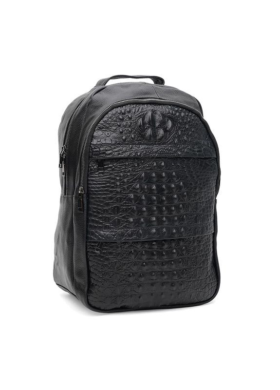 Рюкзак чоловічий шкіряний k1333 Black Borsa Leather (301871189)