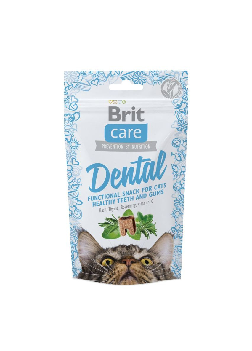 Лакомство для кошек Care Functional Snack Dental 50 г, для зубов Brit (292257675)