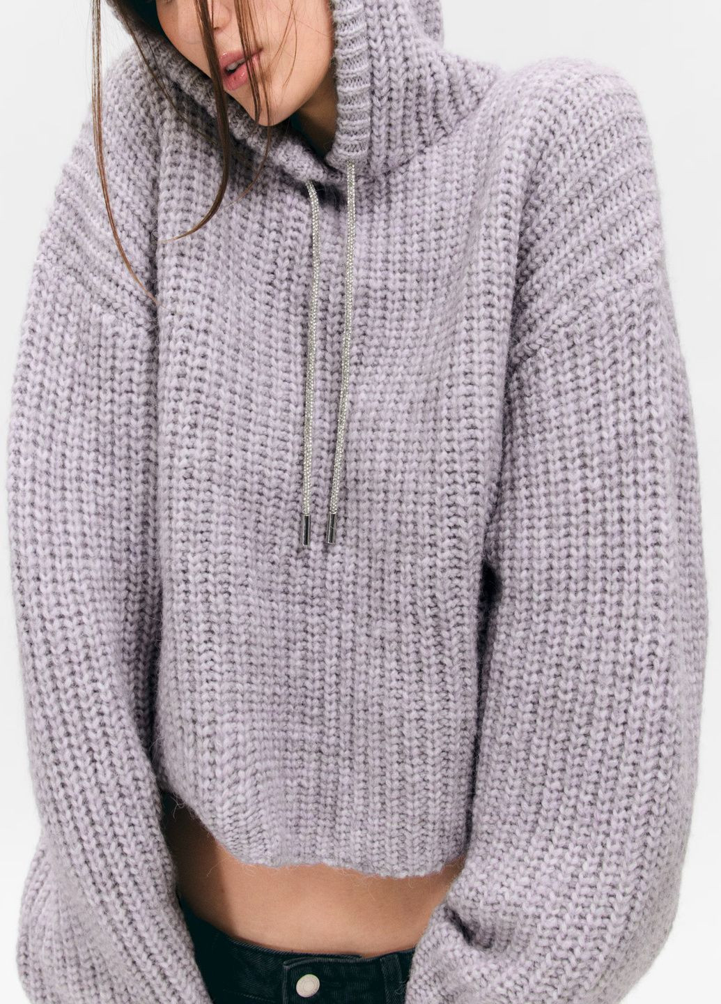 Сиреневый демисезонный свитер H&M