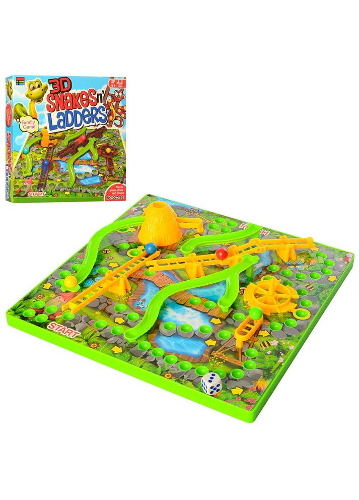 Настольная игра Змеи и лестницы, фишки, игровое поле 007-82 Metr+ (323484156)