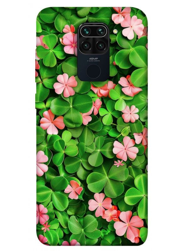 Чохол з принтом для Xiaomi Redmi Note 9, Redmi 10X для Сяомі, ксіомі редмі ноте 9, редмі 10Х Листя удачі No Brand (338608898)