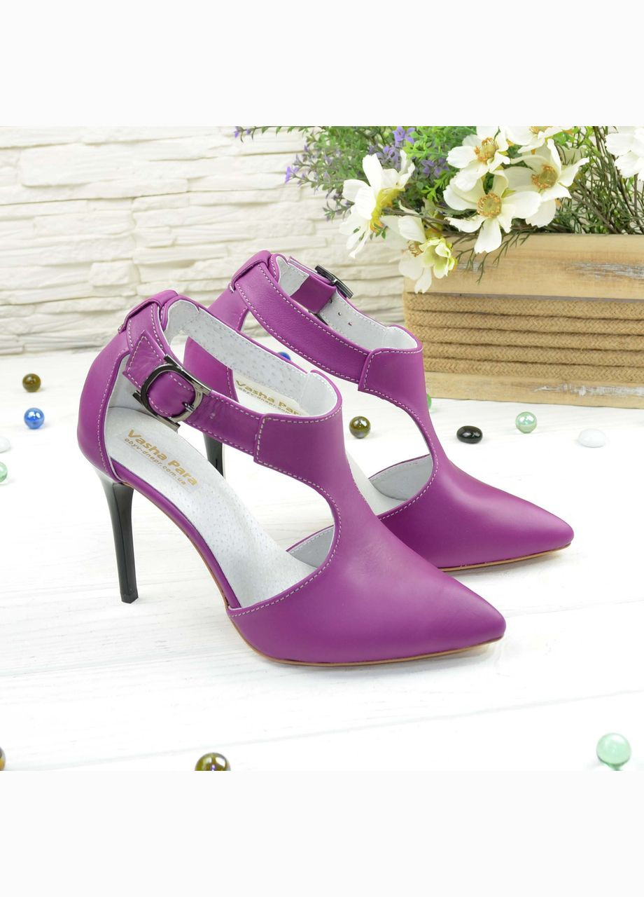 Vasha para Туфли женские кожаные на шпильке,. 37 размер фуксия з, украина — демисезон (303931591)