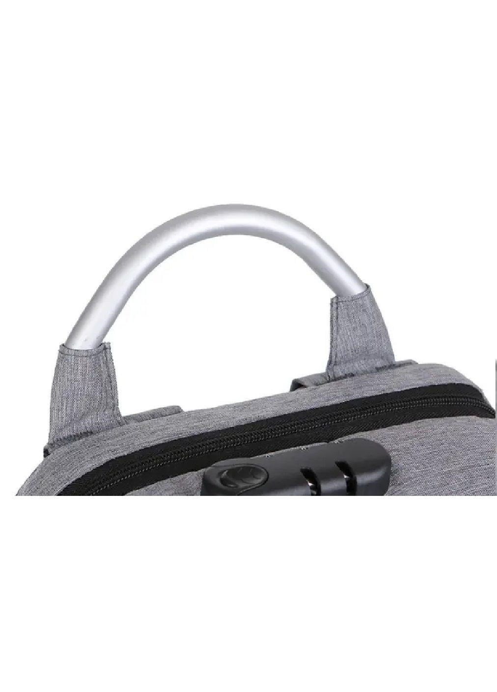 Рюкзак городской дорожный с кодовым замком светоотражающими вставками карманом для ноутбука 44х30х17 см (477611-Prob) Серый Unbranded (298399341)