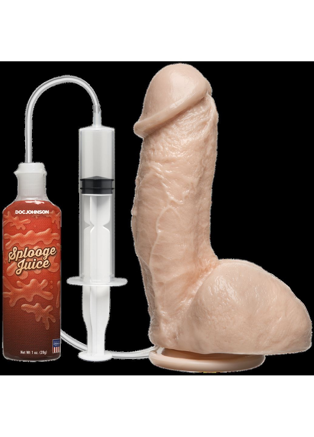 Закінчуючий фалоімітатор The Amazing Squirting Realistic Cock - CherryLove Doc Johnson (282967180)