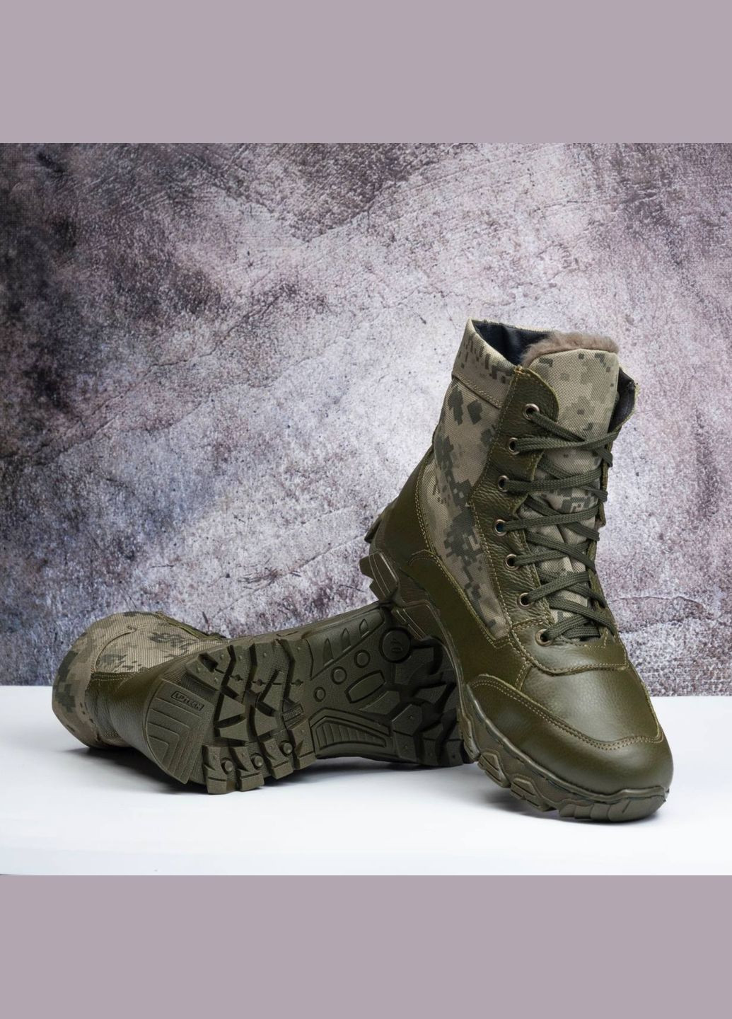 Зимові Чоловічі Тактичні Берці. 36-50р Олива. Адаптовані до постійних навантажень! MBZM-1011 No Brand (301137912)