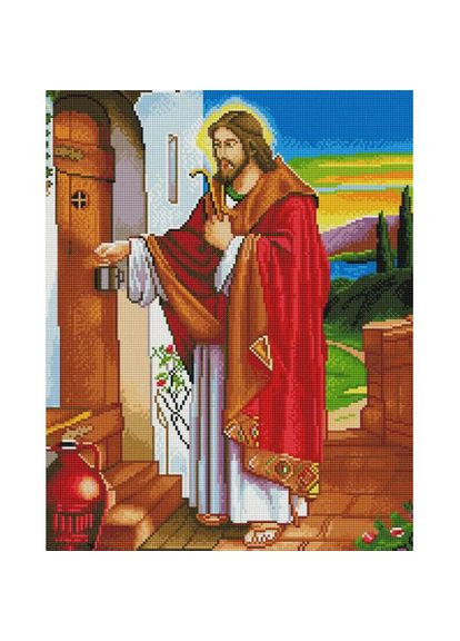 Алмазная мозаика Икона Иисус стучится в дверь 40х50 см SP009 ColorArt (285719834)