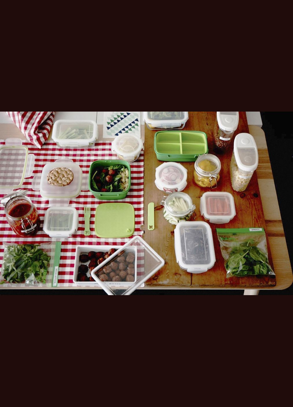 Контейнер для салату зелений IKEA (276070250)