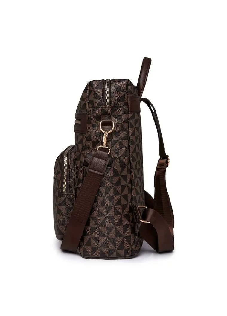 Рюкзак сумка женский городской, кожаный. Бежевый No Brand (325696317)