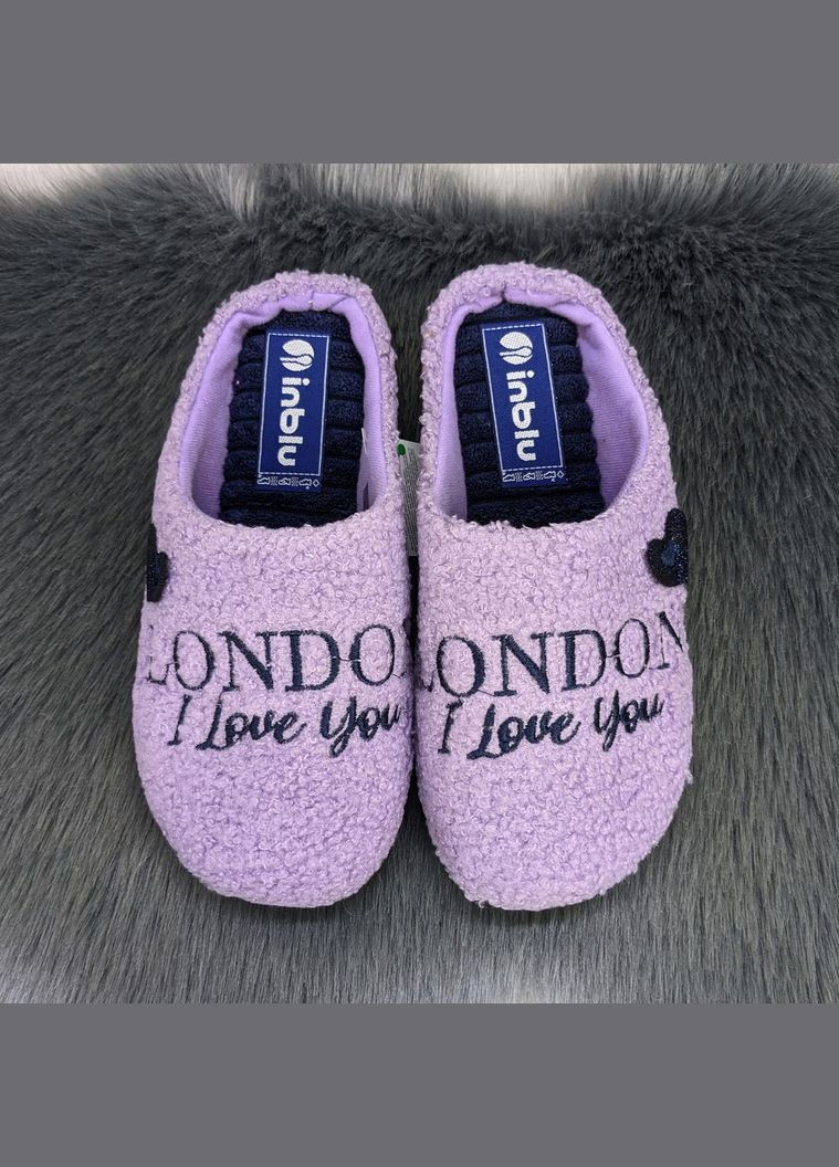 Сиреневые тапочки домашние женские Inblu