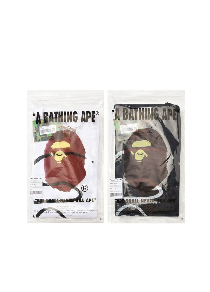 Футболка чорна Bape A Bathing Ape x Joshua Vides Ape Head Black Tee Unisex (356677809)