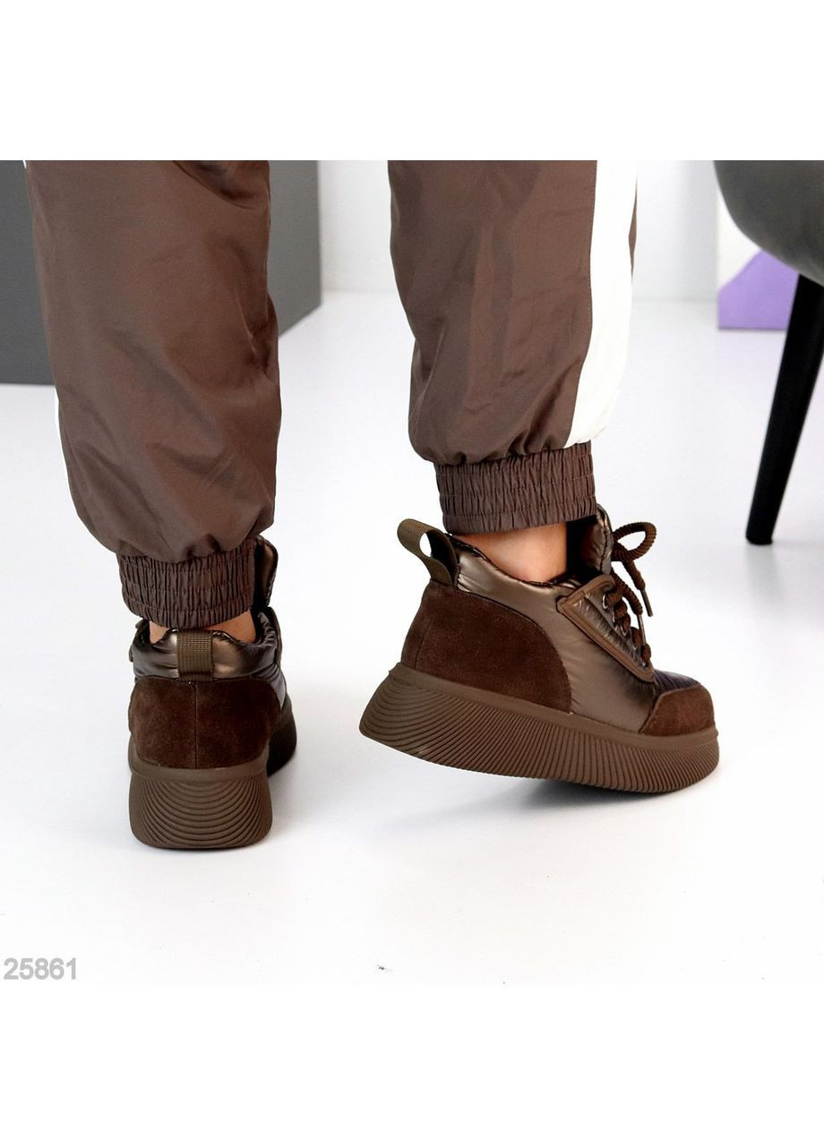 Зимние кроссовки Helen коричневые зима (369094642)