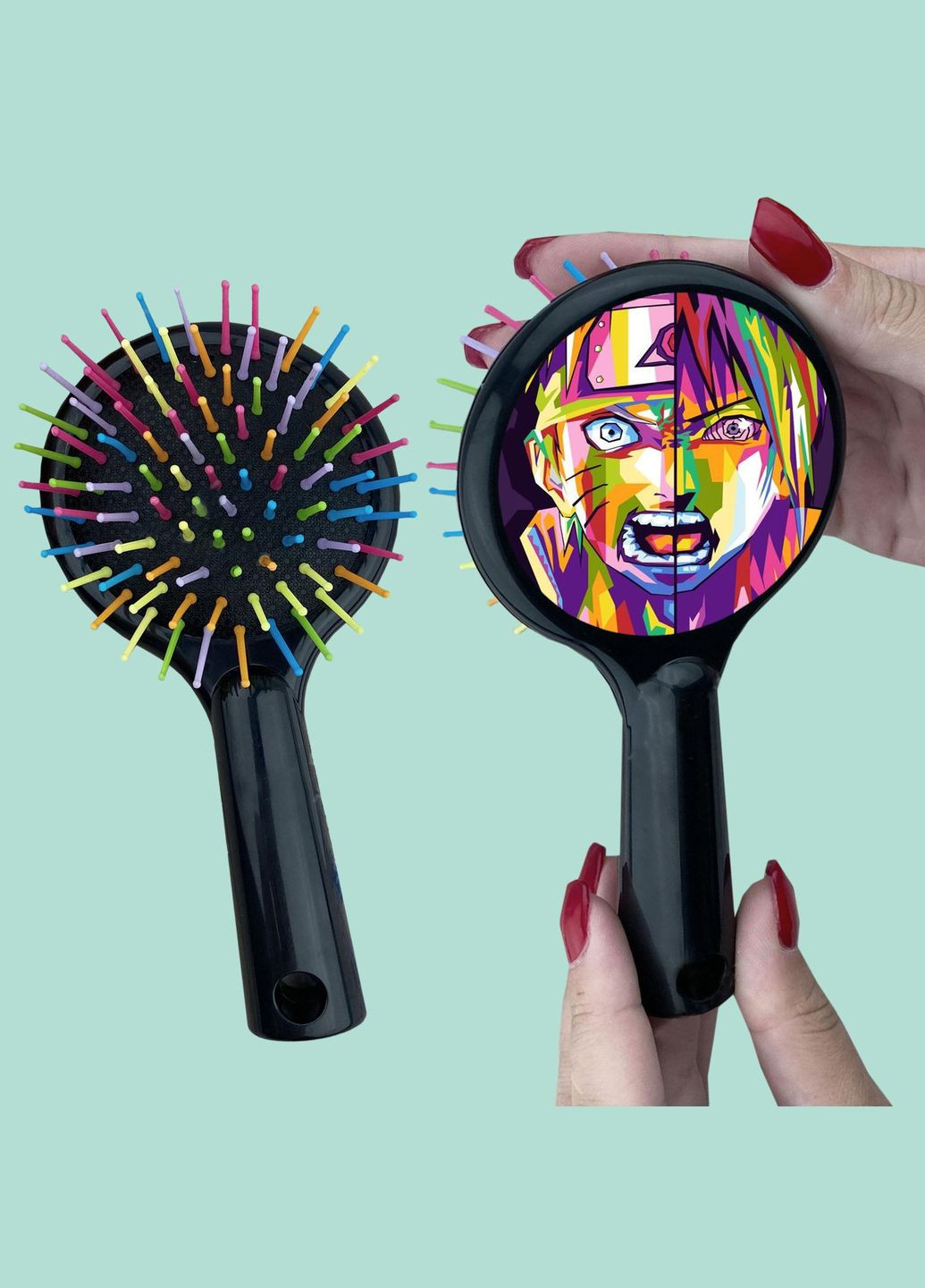 Гребінець для волосся Аніме Наруто #0026 чорний No Brand (315044067)