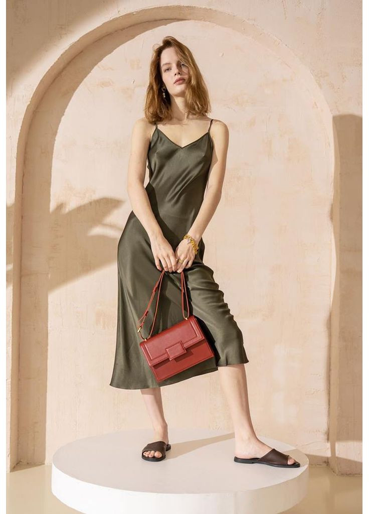 Жіноча шкіряна сумка Kelly червона The Wings (348358765)