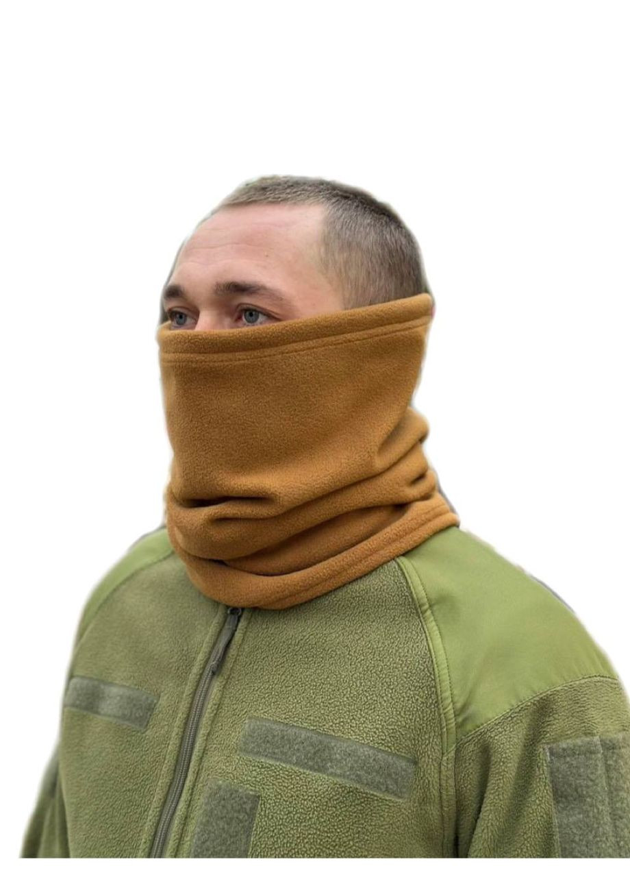 Баф флісовий 300г/м2 койот зимовий, осіння, бафф труба зимовий осінній, камуфляж multicam UA (361137827)