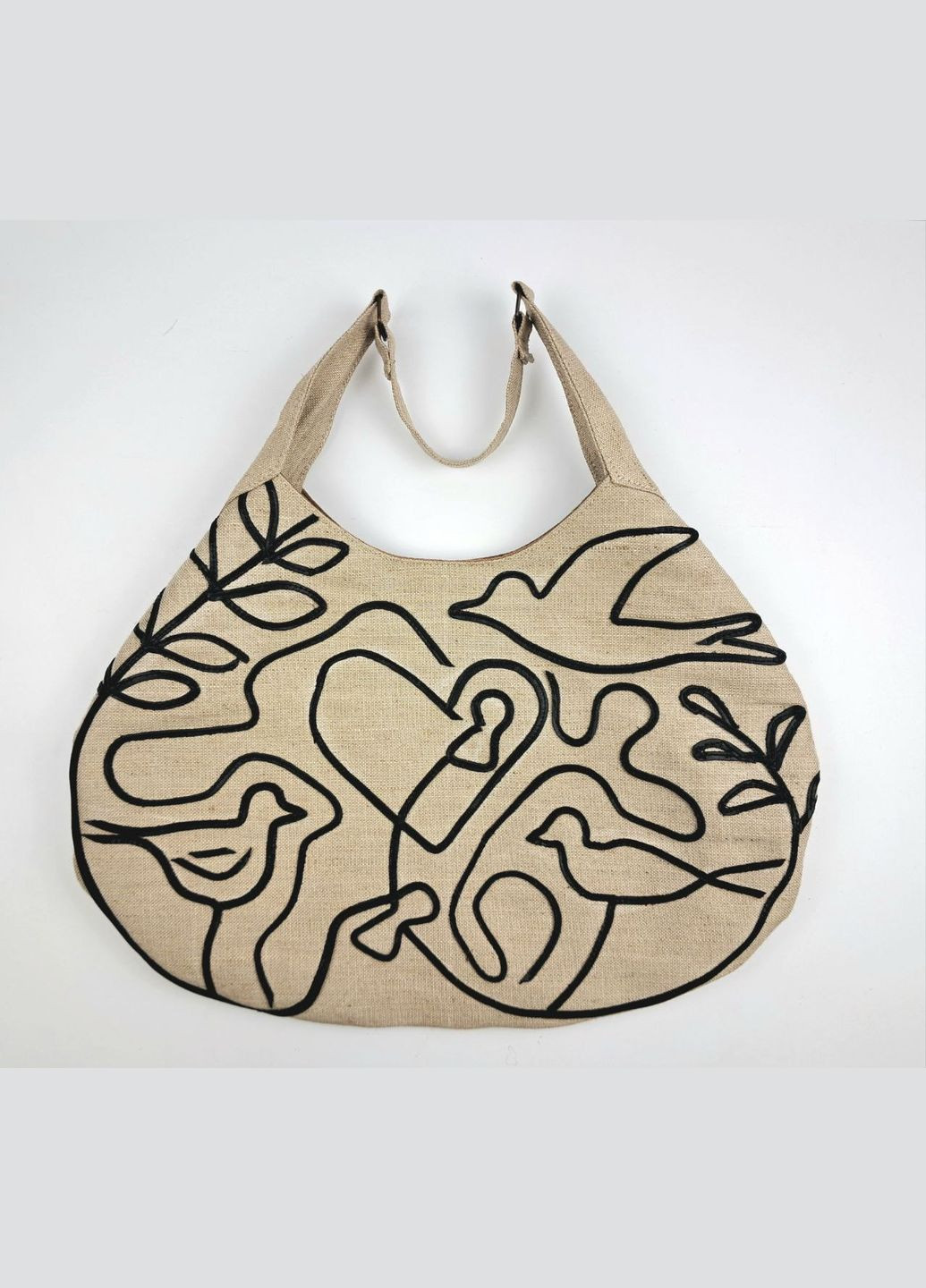 Сумка з брезенту з вишивкою No Brand (331902095)