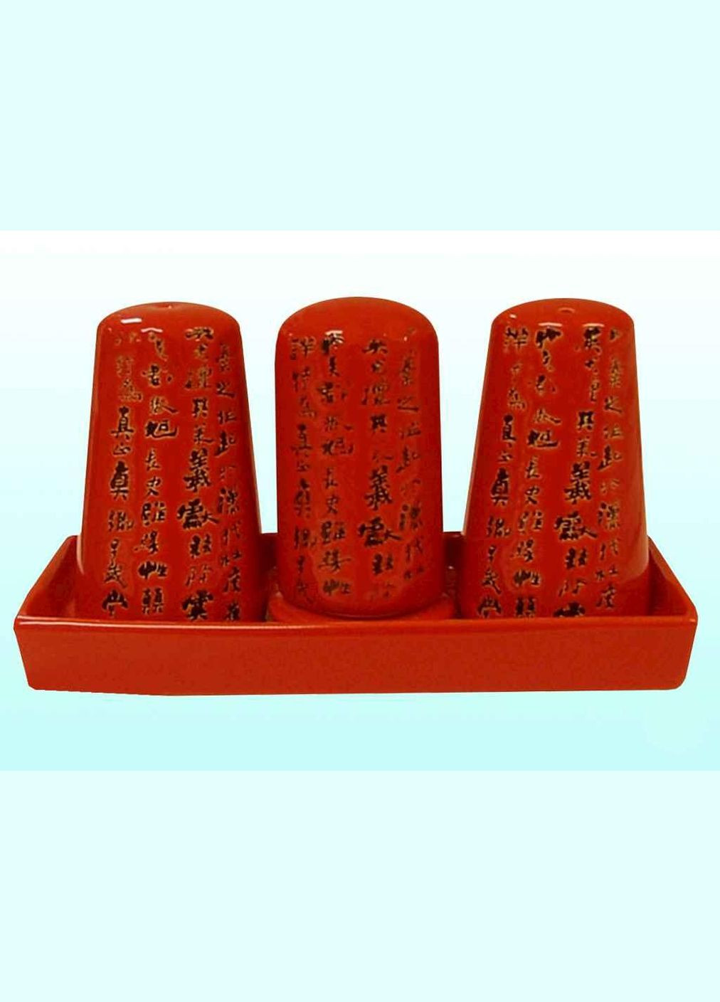 Набір для спецій 3пр. Червоний на підставці (24-21-219) ТМ Mitsui (304642098)