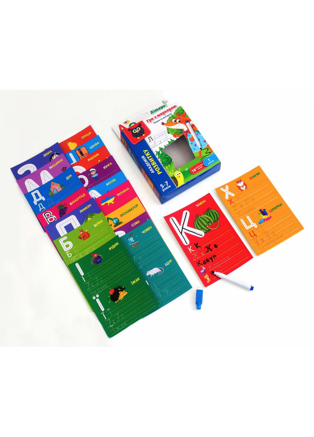 Гра розвиваюча Пиши та витирай. Літери та слова (VT5010-13) Vladi toys (364113209)