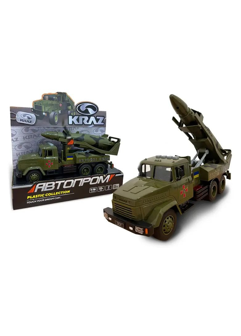 Игрушечная спецтехника КРАЗ KR-2202-01 пластик, свет, звук, двери, брязкальце, АВТОПРОМ Маш1019 (370650729)