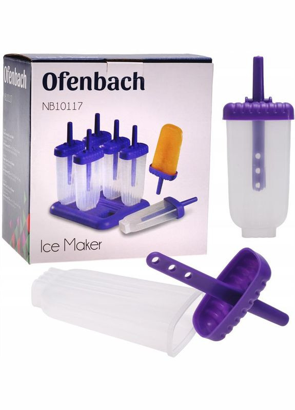 Форми "Ескімо" для приготування морозива 6 порцій 11.5х5.5х2см Ofenbach (372172243)