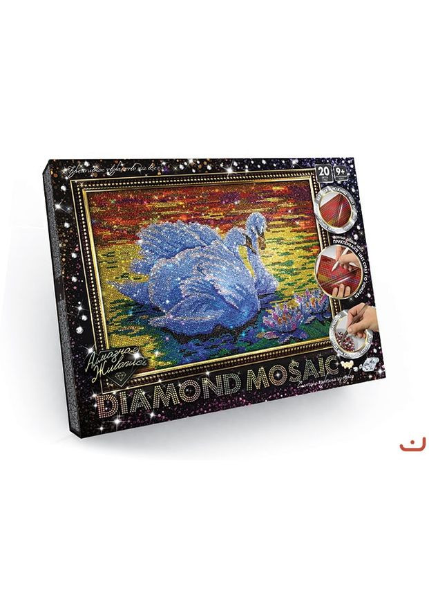 Алмазная мозаика "DIAMOND MOSAIC", "Лебедь" (DM-01-02) Danko Toys (362428265)