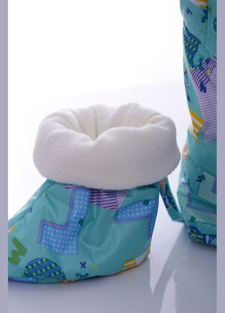 Комбінезон Трансформер на холлофайбері з принтом Совачок Євро м'ятний 92 см (36329) BABYKROHA (315423963)