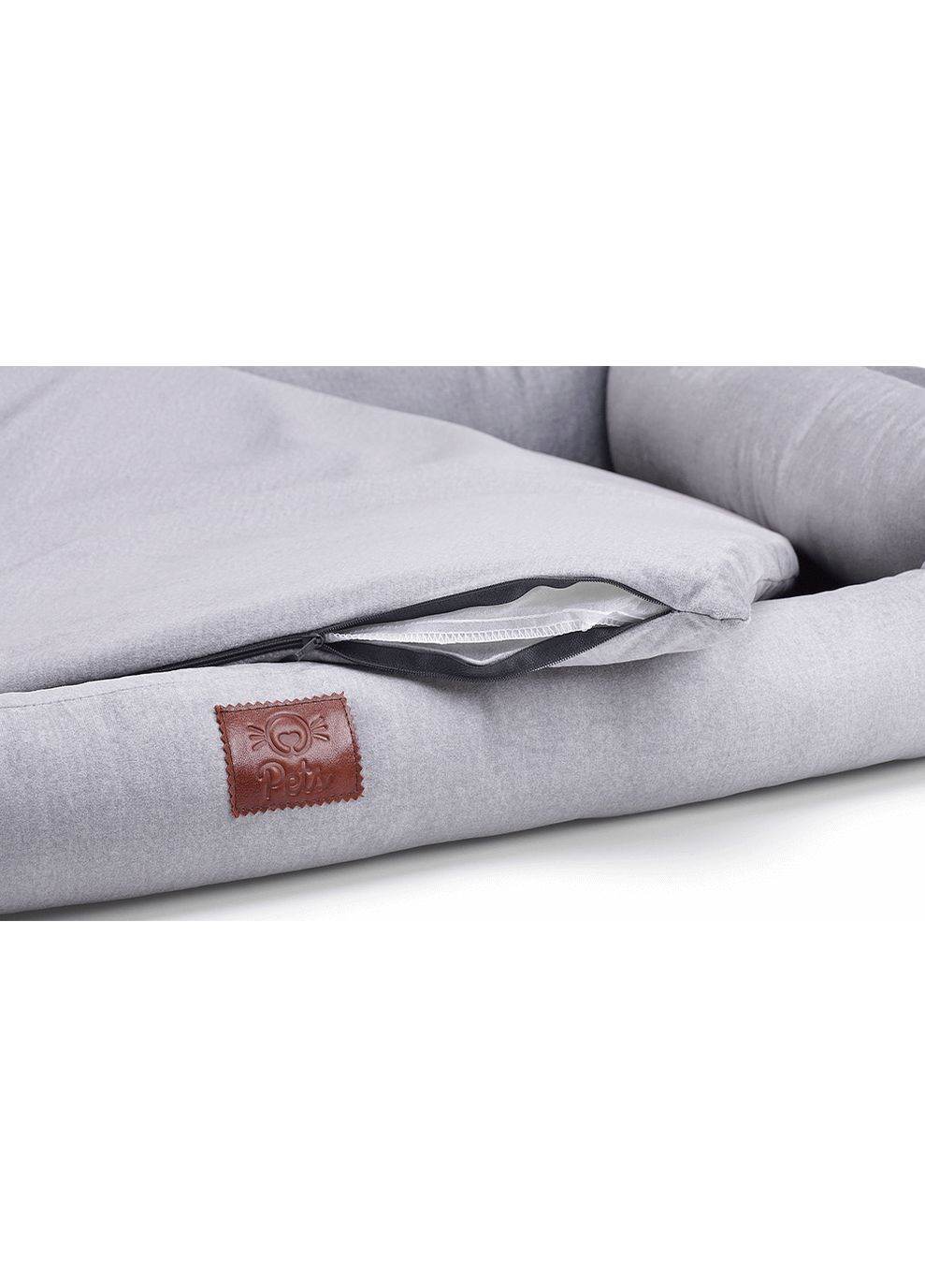 Лежак для тварин Happiness — сріблястий 90×60 см Come-for (371652338)