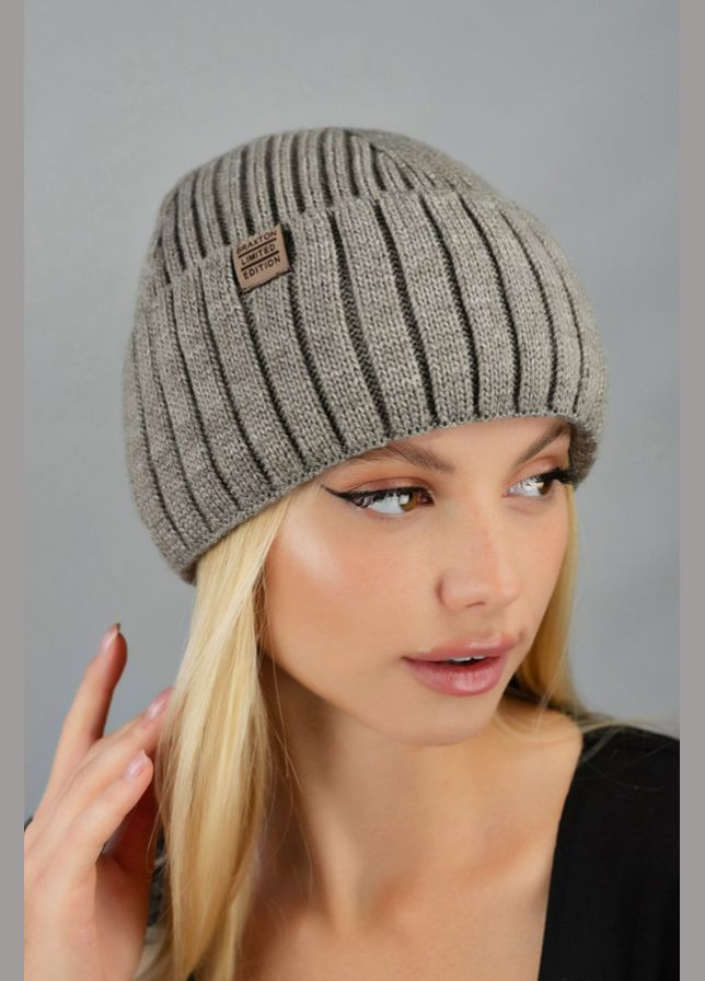 Шапка с широким отворотом унисекс Brooklin-2 Braxton (325403953)