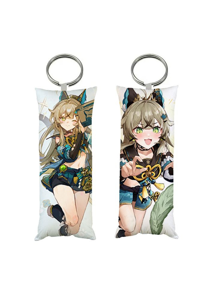 Брелок мини-дакимакура Кирара Геншин импакт Genshin Impact двухсторонний 4х10 см (br0468) No Brand (327006140)