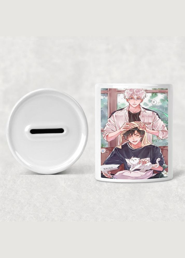 Скарбничка, копілка для грошей Аніме Агенти часу #0014 біла керамічна No Brand (315044245)