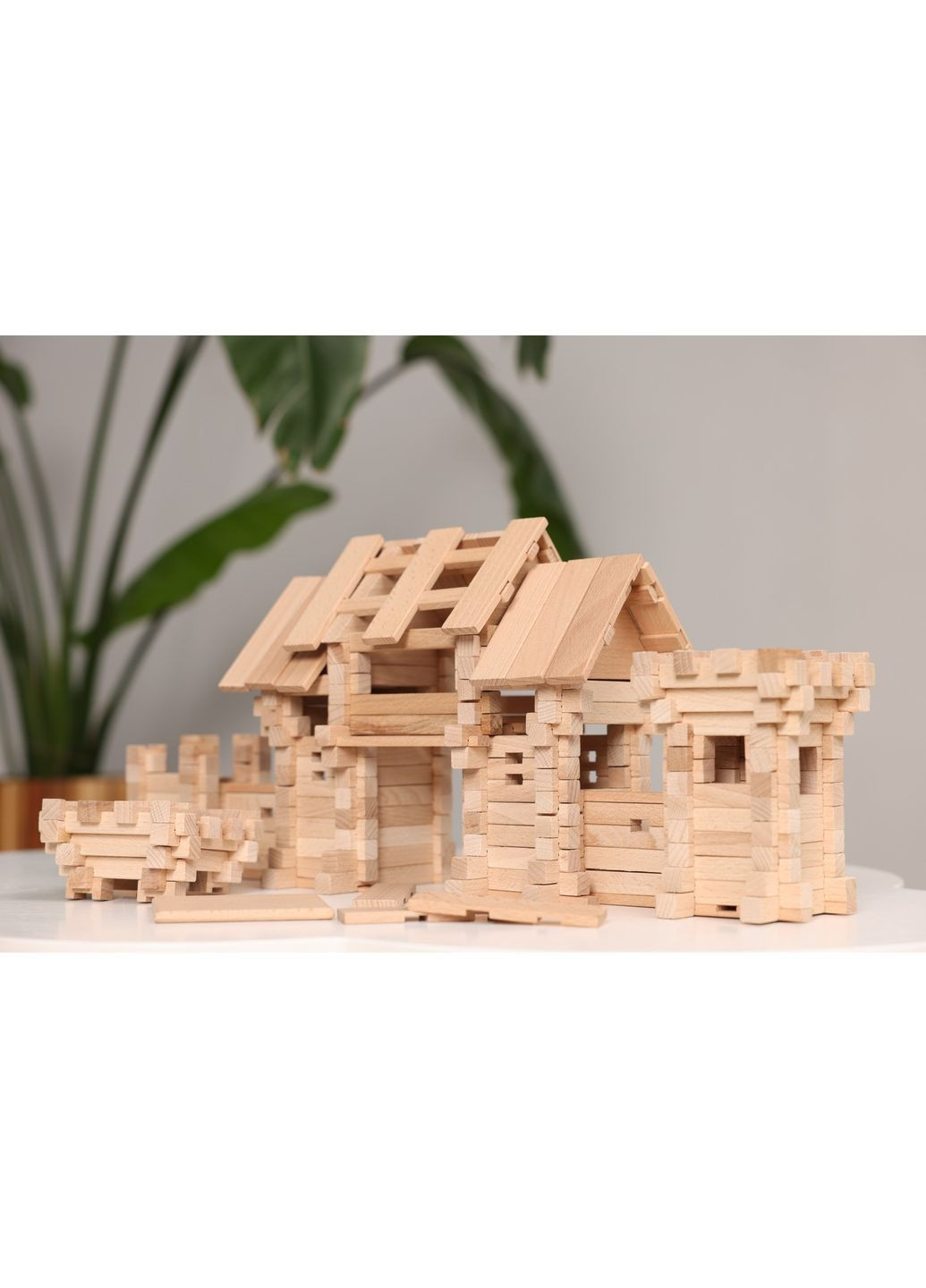 Деревянный конструктор Въездная брама, 296 деталей () Igroteco 900354 (370832222)