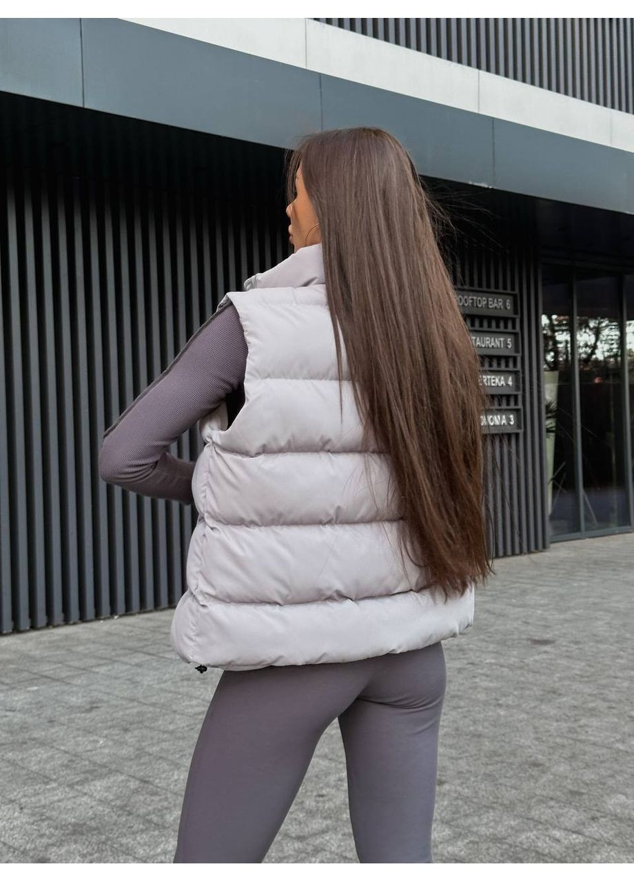 Жилетка женская с биопухом и водоотталкивающей плащевкой (Замеры в описании) GD/GL Модний простір (366883279)
