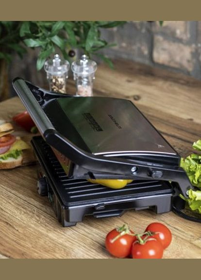 Прижимной контактный гриль G1600 электрогриль для дома 1600 Вт Grunhelm (297330749)