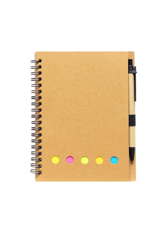 Блокнот В6 на спіралі JX002 з набором стікерів та ручкою Bambi (301086590)