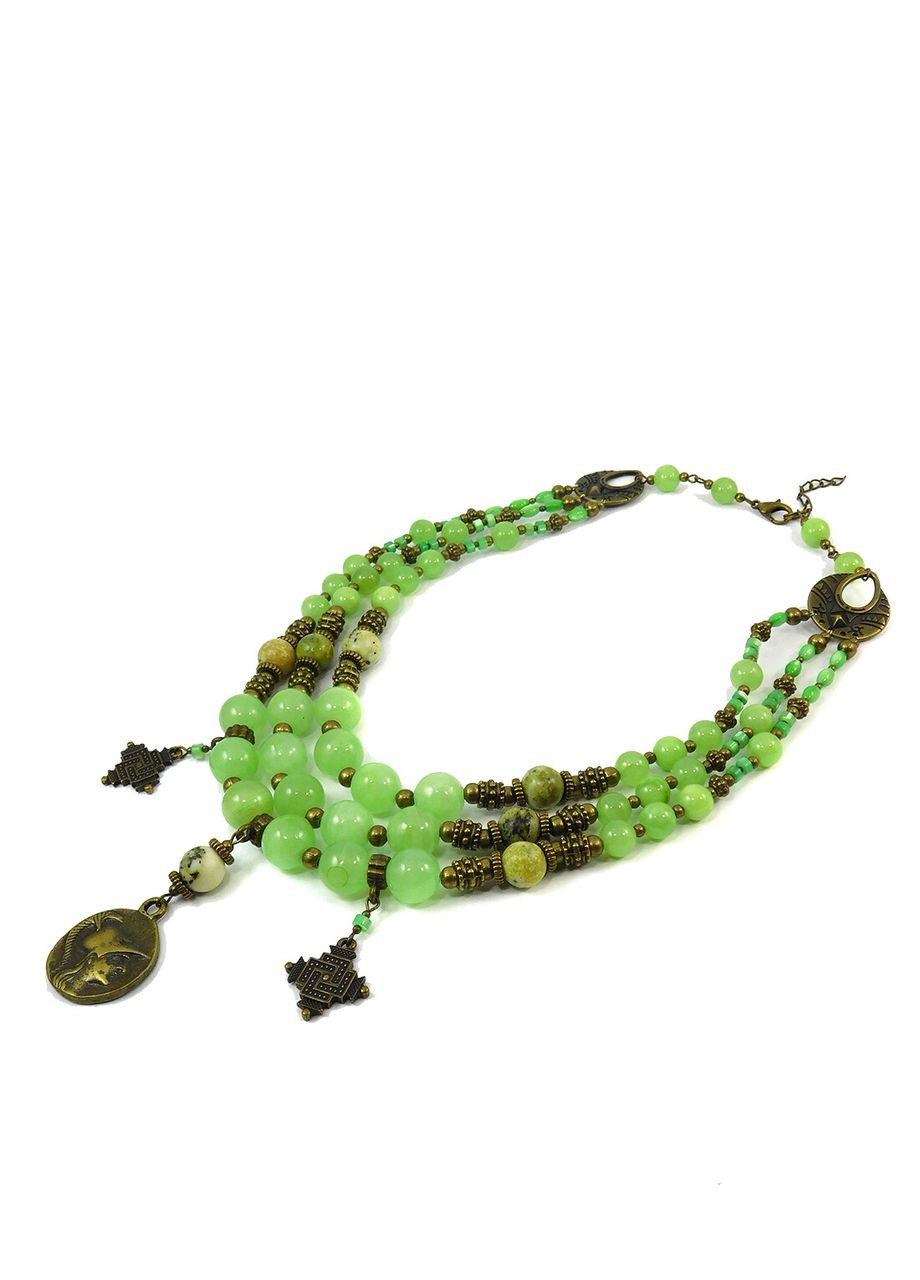 Намисто "Оазис мрій" Онікс, Жадеїт, Перламутр Fursa fashion (322314701)