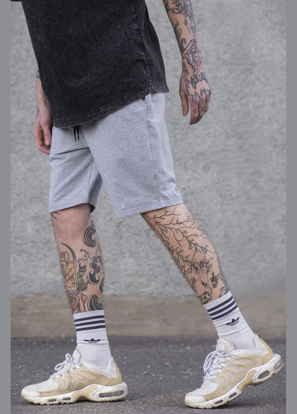 Чоловічі Трикотажні Шорти Basic Melange Without (328004237)