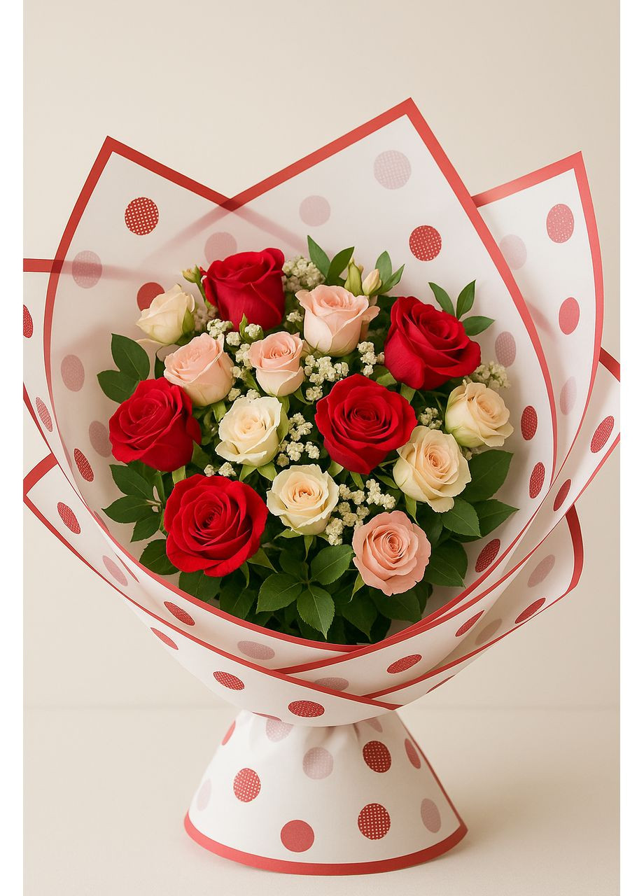 Калька пакувальна для квітів 58×58 см, 5 шт – флористичний папір No Brand (345703874)