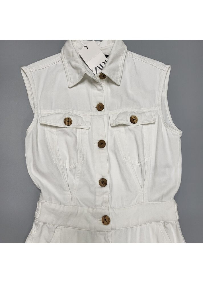 Брючный комбинезон 8119/326 Zara белый