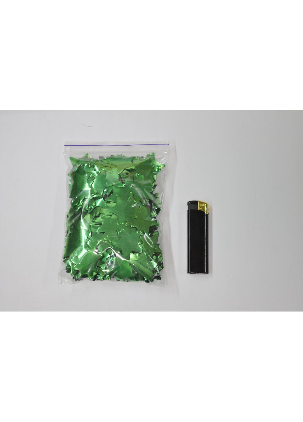 Звезды зеленые фольгированные No Brand (368969851)